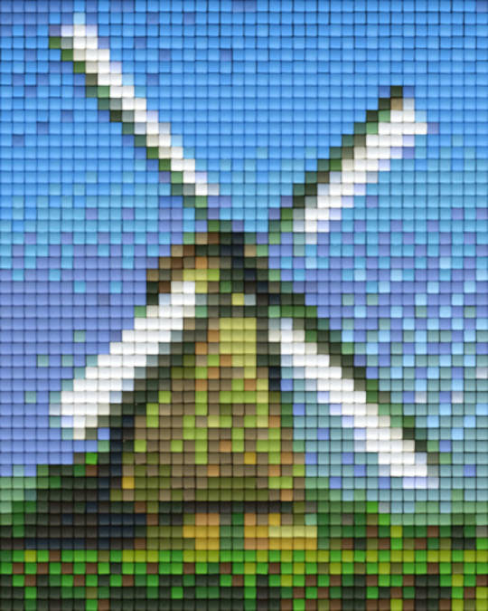 Windmill One [1] Baseplate PixelHobby Mini-mosaic Art Kits
